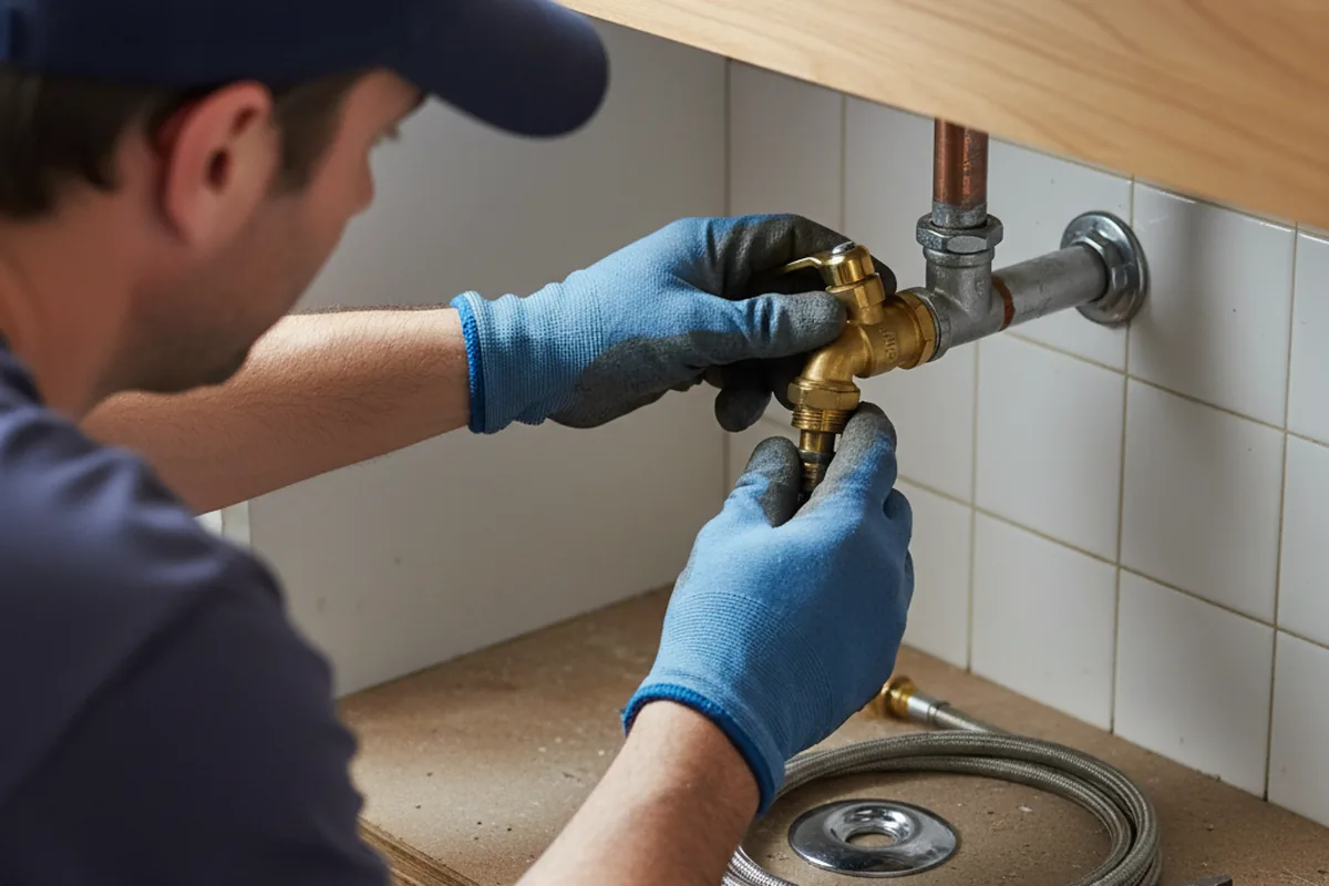Shutoff valve and fitting work during Repiping in Ratcliff